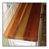 Mixed Species Walnut Poplar Cherry Countertop