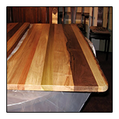 Accentuated White Oak Poplar Walnut Cherry Table Top